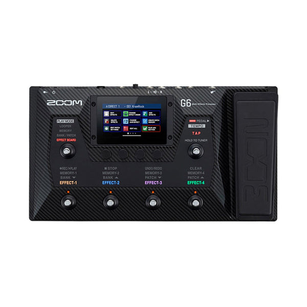 ZOOM G6 Processore Multi-Effetto per Chitarra con Interfaccia USB 2.0, Touchscreen 4.3" e IR Cabinet Usato