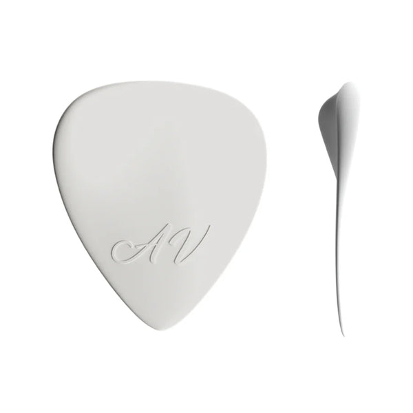 PLICK THE PICK AV Nylon Bianco Plettro a Goccia per Chitarra Acustica 0,9 mm