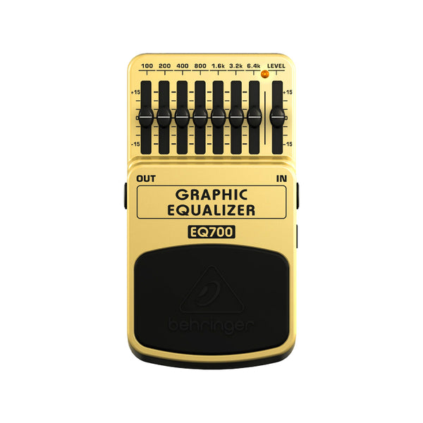 BEHRINGER EQ700 Graphic Equalizer Pedale Effetto Equalizzatore Grafico a 7 Bande per Chitarra