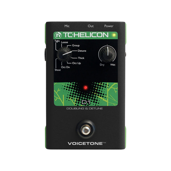 TC HELICON VoiceTone D1 Double & Detune Pedale Effetti per Voce Usato