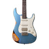 AGOSTIN CUSTOM GUITARS Classic S Relic Faded Lake Placid Blue Over Sunburst 2023 Electric Guitar Usato