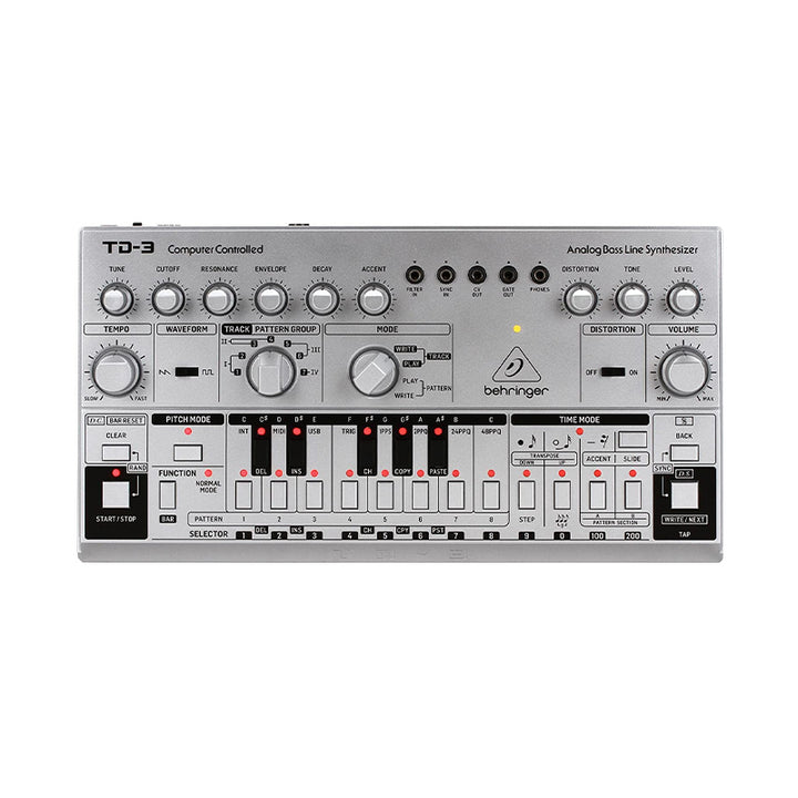 BEHRINGER TD-3 SR Silver Sintetizzatore Analogico di Bassi Usato