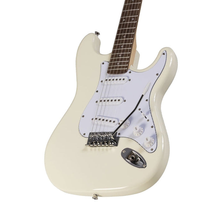 APPLAUSE Stratocaster Style White Electric Guitar Vintage