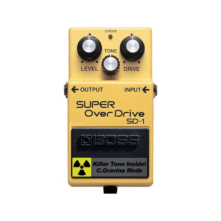 BOSS SD-1 Super OverDrive Effect Pedal c/ MOD C.Gravina “Killer Tone Inside!” Usato