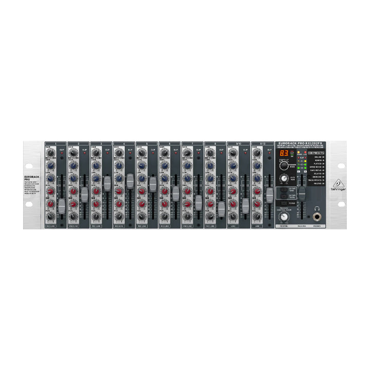 BEHRINGER RX1202FX V2 Mixer Audio Rack 12 Ingressi Mic/Line con Preamp Xenyx, British EQ e Processore Multi-FX Usato