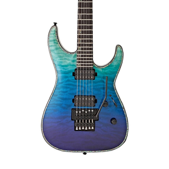 ESP LTD H-1001 FR QM Violet Shadow Fade Electric Guitar Usato