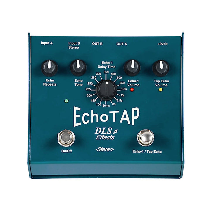 DLS EFFECTS EchoTAP Vintage Tape Echo Simulator 2-Channel Stereo Delay Pedal Usato