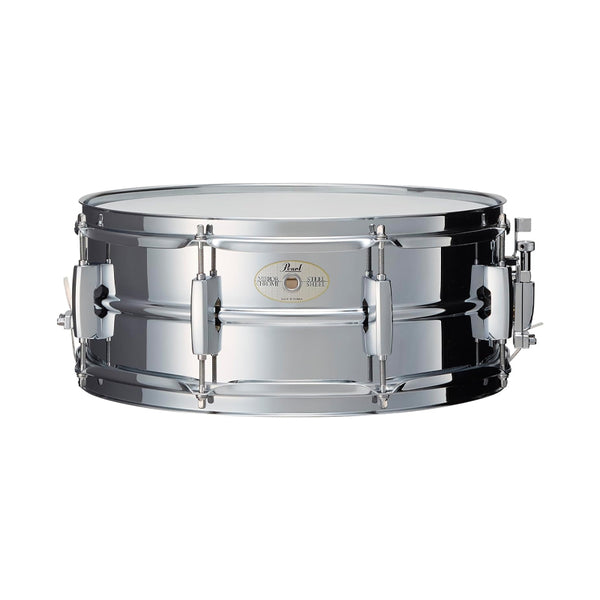 PEARL Mirror Chrome Steel Shell Snare Drum Rullante per Batteria Acustica 5,5x14" Usato