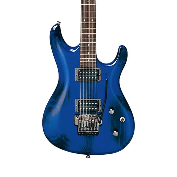 IBANEZ JS1000-BTB Joe Satriani Signature Burnt Transparent Blue Electric Guitar Made in Japan Usato