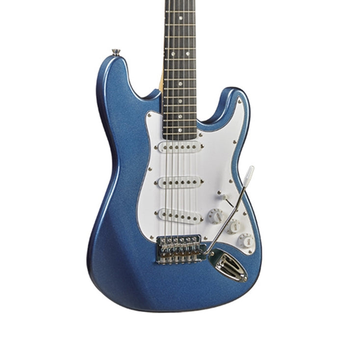 EKO S-100 3/4 Metallic Blue Electric Guitar w/ MOD Pickups Usato
