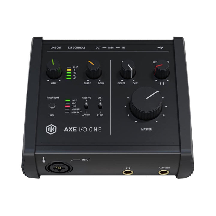 IK MULTIMEDIA AXE I/O ONE Interfaccia Audio USB Compatta con Modellazione Avanzata del Tono di Chitarra Z-TONE Connettore USB-C Usato
