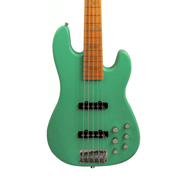 MARKBASS MB GV 5 CR MP Gloxy Val Surf Green 5-String Electric Bass Usato