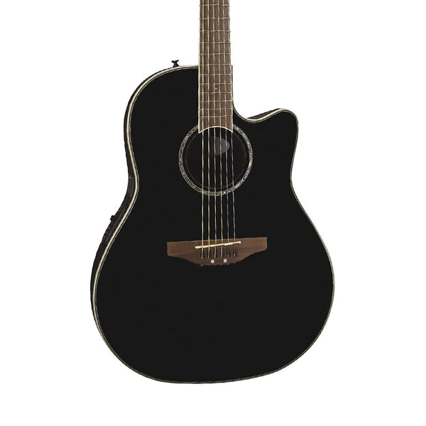 OVATION Celebrity CC024 Black Electro-Acoustic Guitar Usato