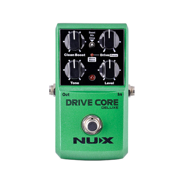NUX Drive Core Deluxe Overdrive / Boost Guitar Effect Pedal Usato