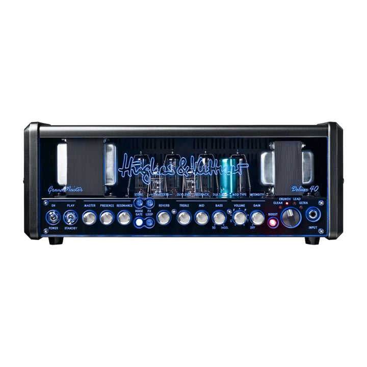 HUGHES & KETTNER GrandMeister Deluxe 40 Testata Valvolare Programmabile per Chitarra 1W, 5W, 20W, 40W Usato