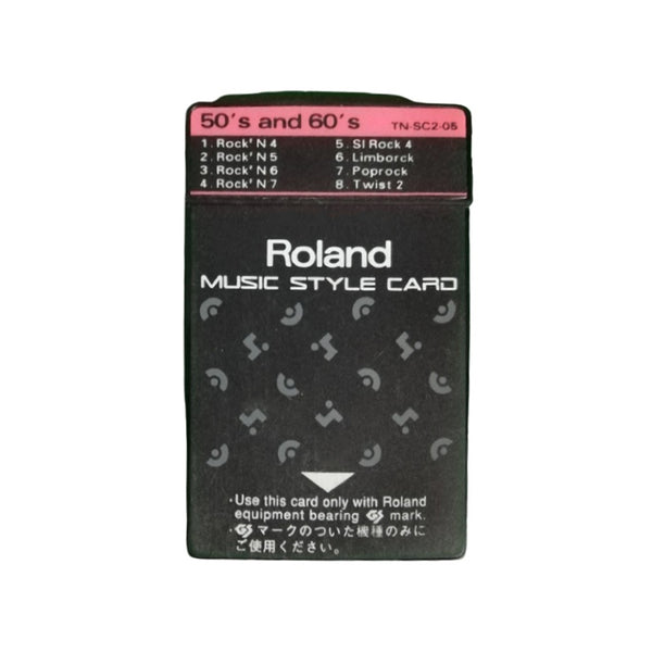 ROLAND TN-SC2-05 50's and 60's Card Music Styles per Modelli Serie E / KR Usato