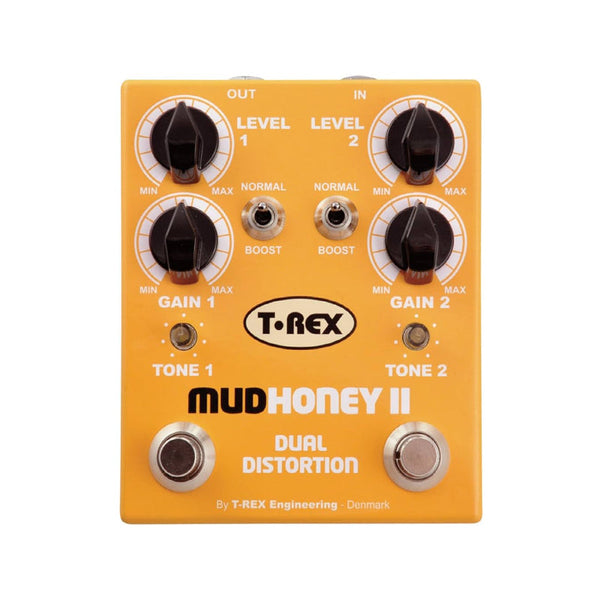 T-REX Mudhoney II Distorsore / Booster a 2 Canali Effetto a Pedale per Chitarra Usato