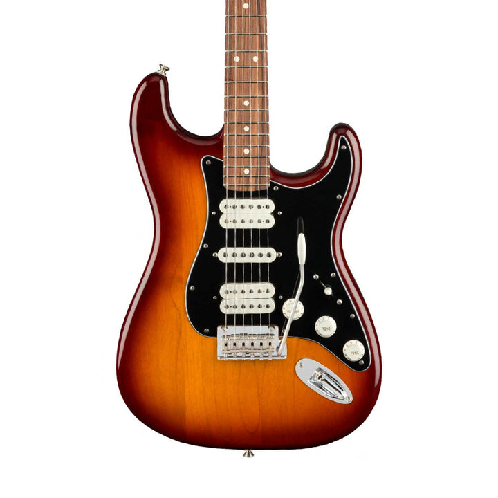 FENDER Player Stratocaster HSH PF TBS Tobacco Sunburst Electric Guitar w/ MODs Made in Mexico Usato