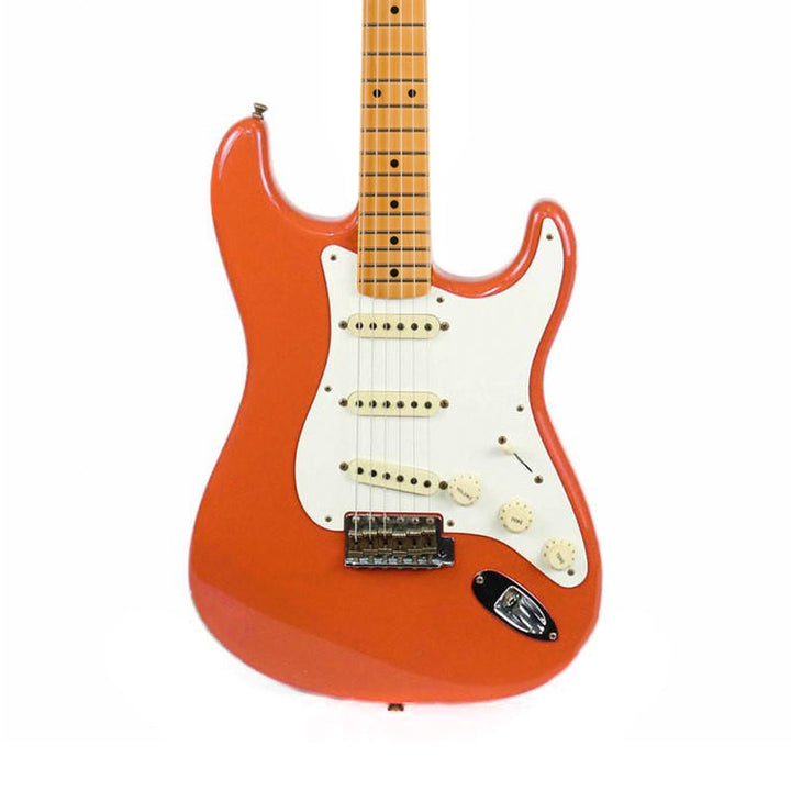 FENDER Custom Shop Limited Edition '57 Stratocaster California Beach MN Sunset Coral Electric Guitar w/ MOD Neck Usato
