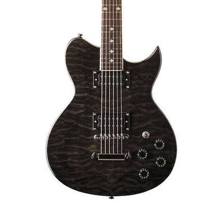 WASHBURN WI18 Quilted Maple Black Electric Guitar Usato