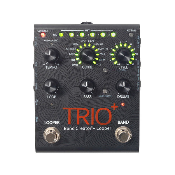 DIGITECH Trio+ Band Creator Generatore di Parti di Basso e Batteria con Looper Integrato Usato