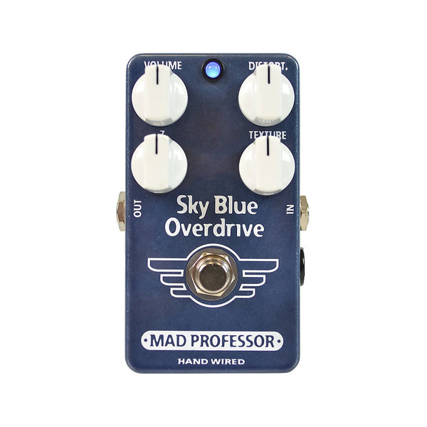 MAD PROFESSOR Sky Blue Overdrive Hand Wired Guitar Effect Pedal Usato