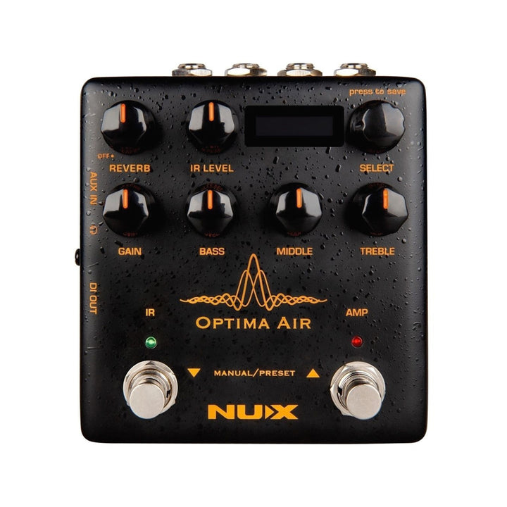 NUX NAI-5 Optima Air Preamplificatore a Pedale per Chitarra Acustica / Elettrica con IR e Riverbero Usato