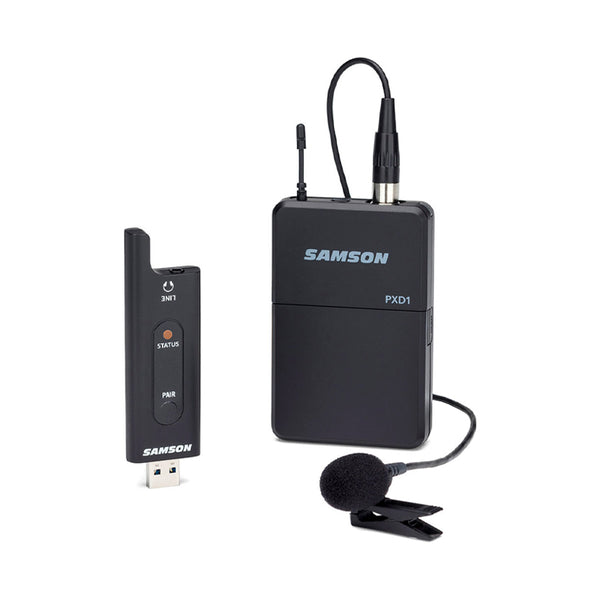 SAMSON XPD2 Presentation Lavalier USB Digital Wireless Sistema Microfonico Lavalier Wireless 2.4 Ghz