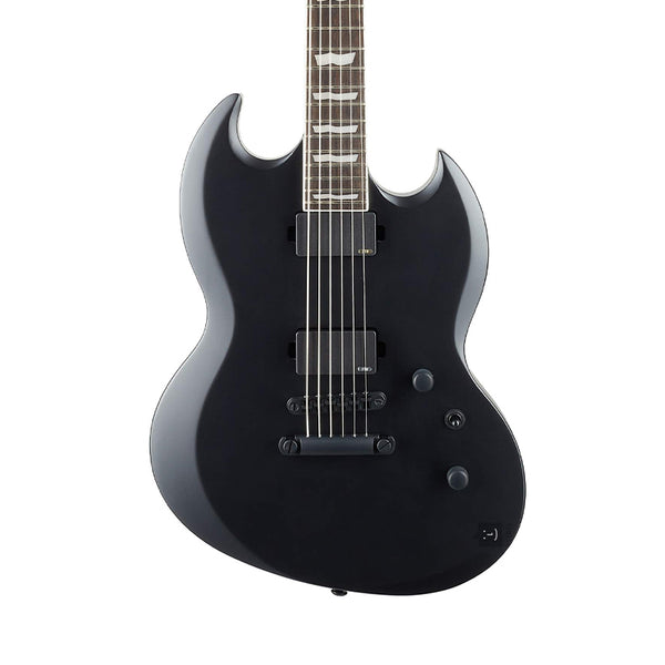 ESP LTD Viper-400 Baritone Black Satin Electric Guitar Usato