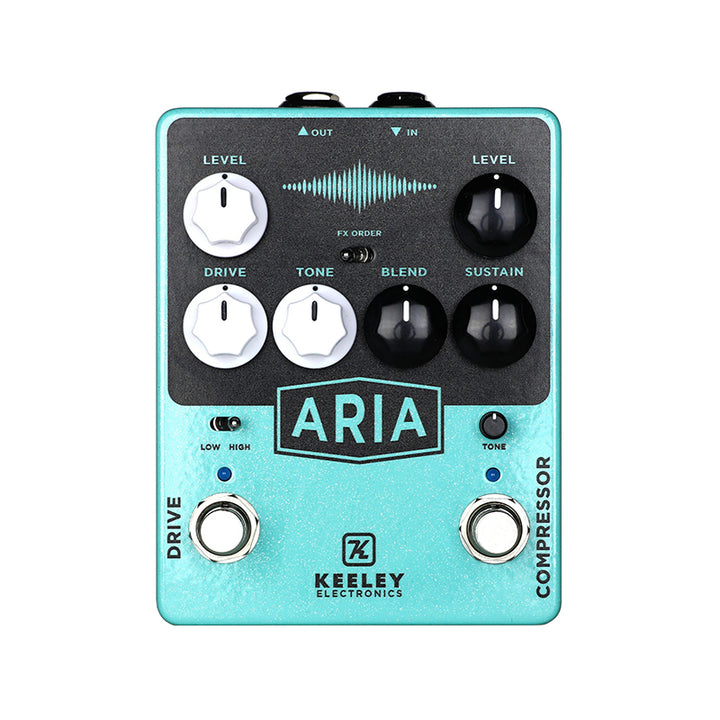 KEELEY Aria Compressor / Drive Dual Stomp Effect Pedal Usato